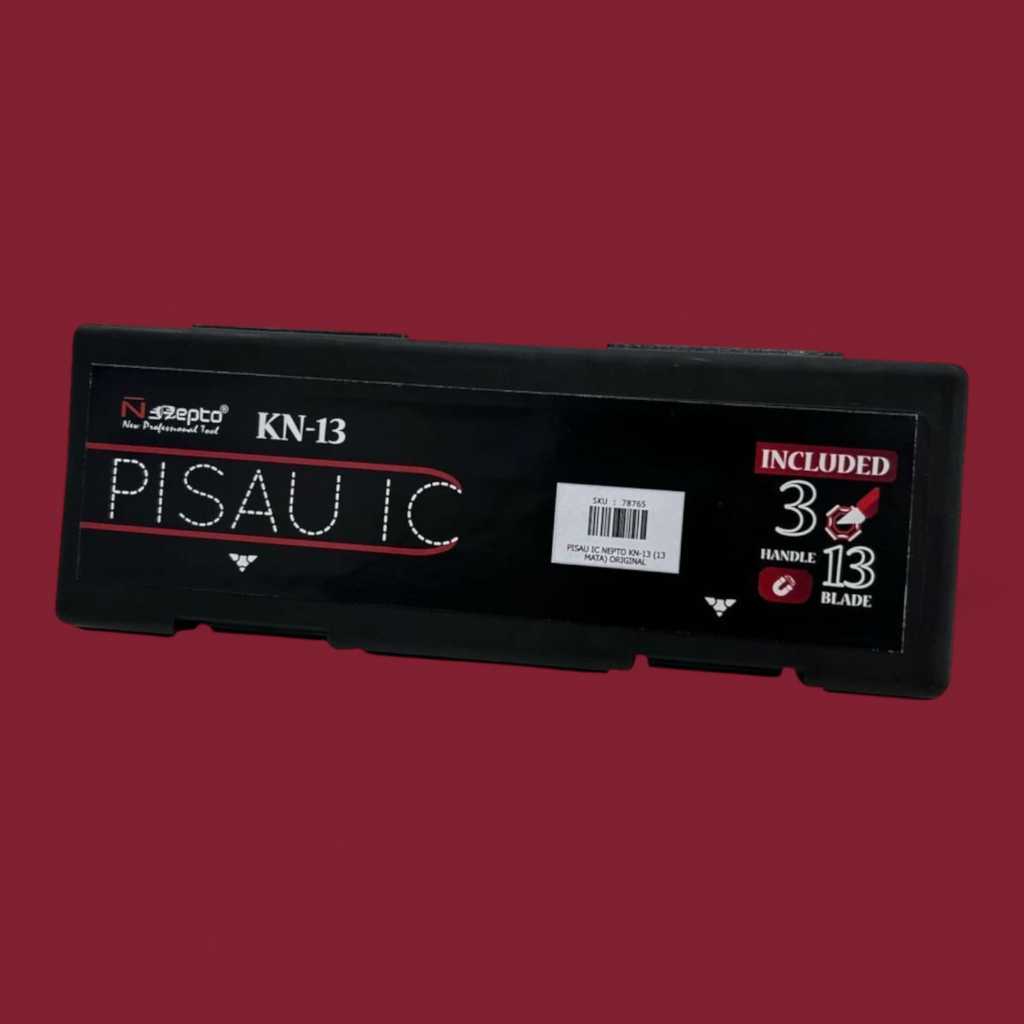 

PISAU IC NEPTO KN-13 (13 MATA)/ NEPTO KN-13 ALAT UKIR PAHAT KAYU ACRYLIC CUTTER PEN SET 13 IN 1/ 13IN1