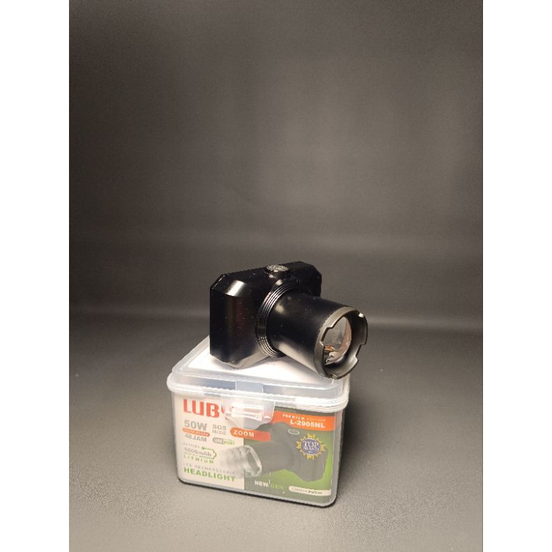 Senter kepala luby zoom 50 watt L-2905NK, Cahaya kuning