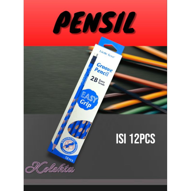 

Pensil Grafit Groove isi 12pcs