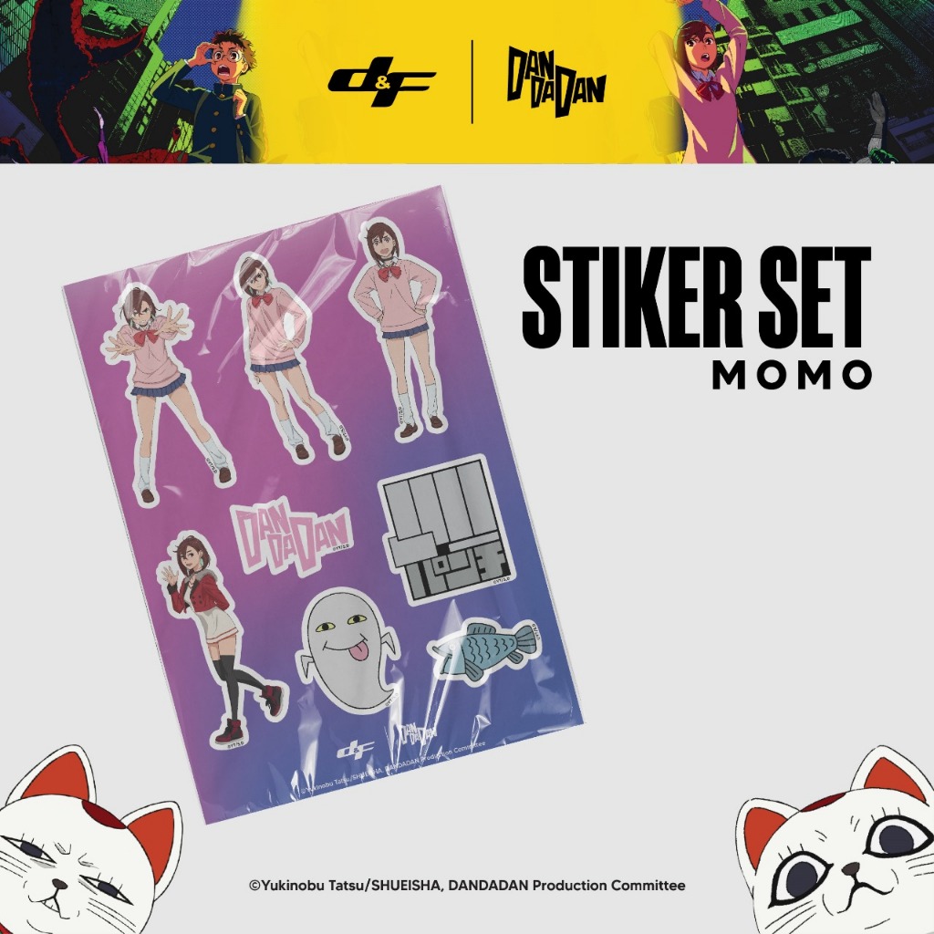 

d&f X DAN DA DAN Stiker set Momo