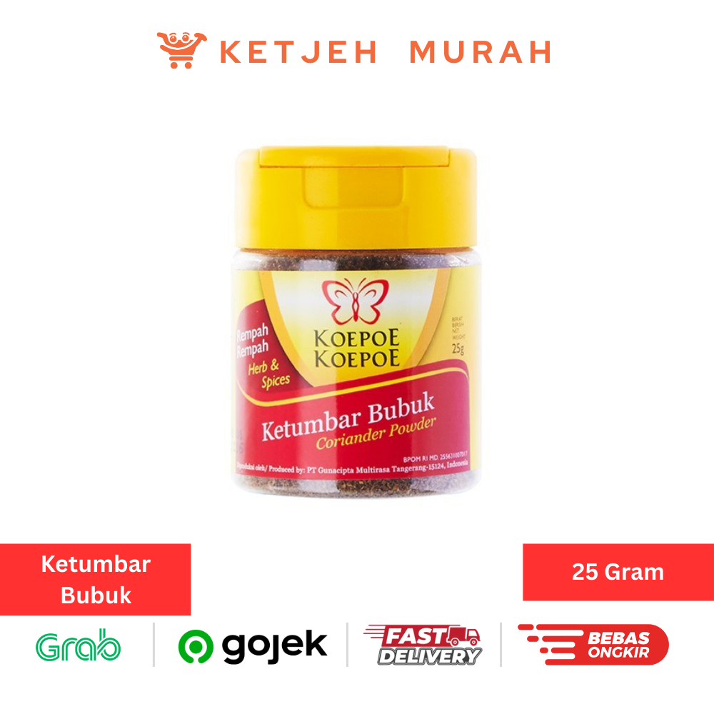 

Koepoe Koepoe Ketumbar Bubuk Coriander Powder 25 Gram