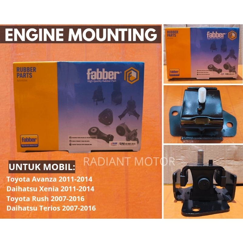 Engine Mounting / Tapak Mesin Fabber – Xenia Avanza 2011-2014, Terios Rush 2007-2016