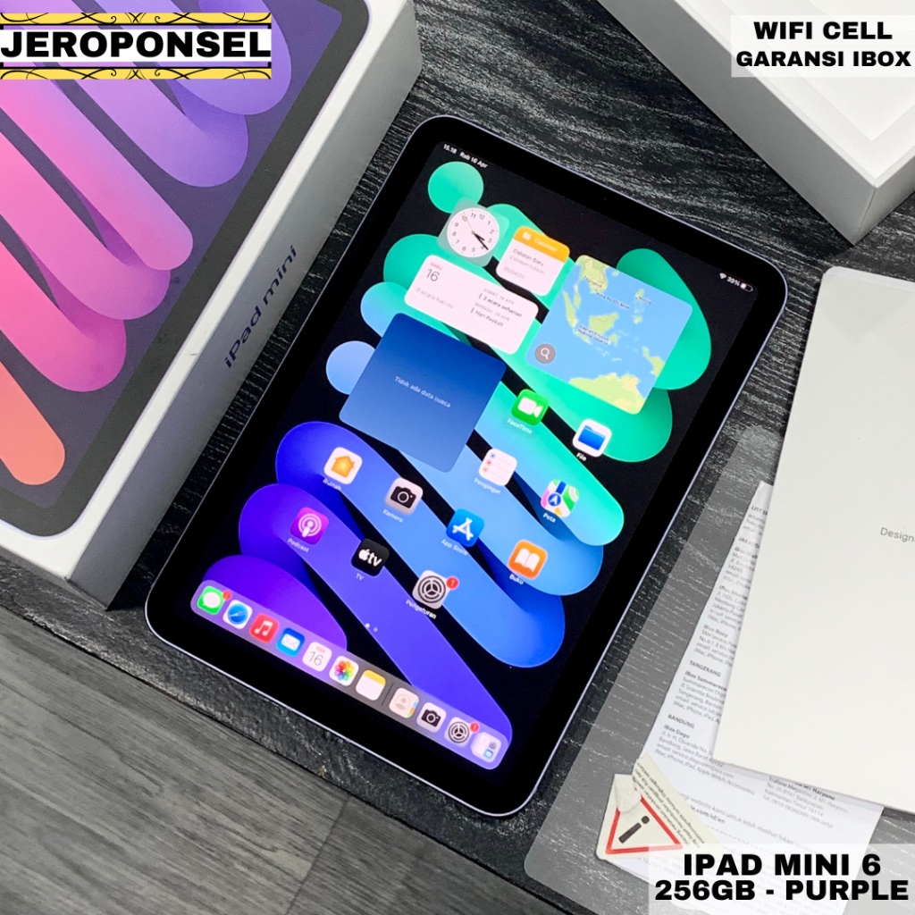 IPAD MINI 6 256GB WIFI CELLULAR IBOX LIKE A NEW FULL SET ORIGINAL