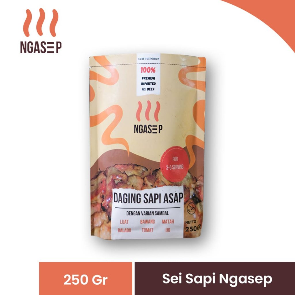 

Sei Sapi Daging Asap 250gr (Frozen Food)