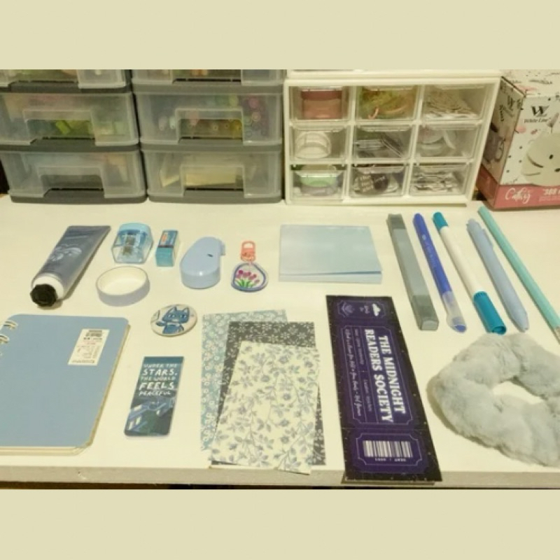 

Bookish bundle blue series | Stationery bundle | Alat tulis kantor | Alat tulis sekolah | ATK Biru