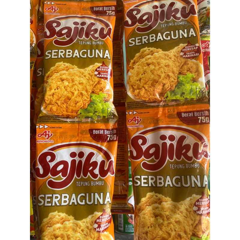 

Sajiku Tepung Serbaguna 75 gram Renceng @1Renceng isi 10 Pcs