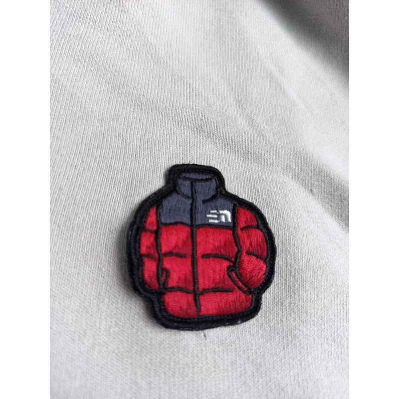 the north face crewneck cream