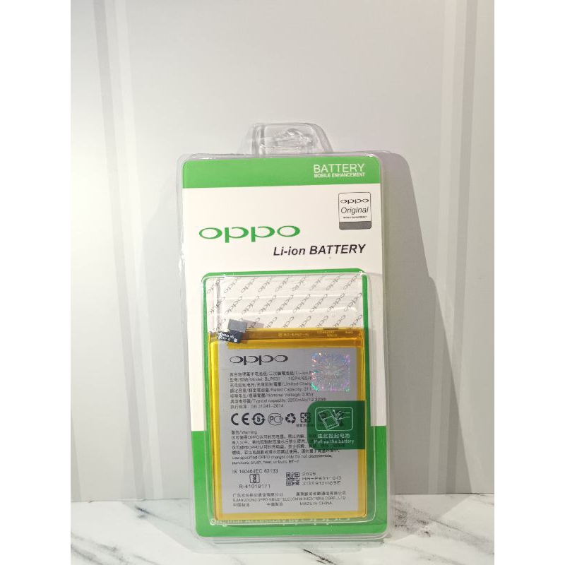 BLP631 BATERAI BATRE OPPO F3/OPPO F5/F5 YOUTH (KODE BLP631) BATRE BATERAI HP OPPO BERKUALITAS ORIGIN