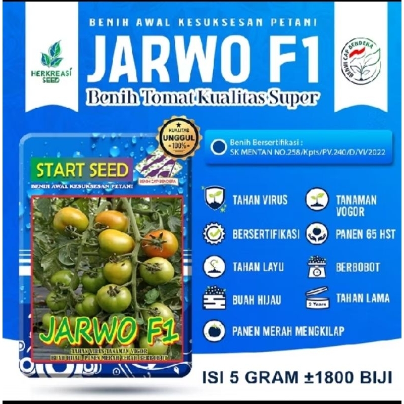 benih tomat JARWO F1~ ISI 5 Gram 100% ORI