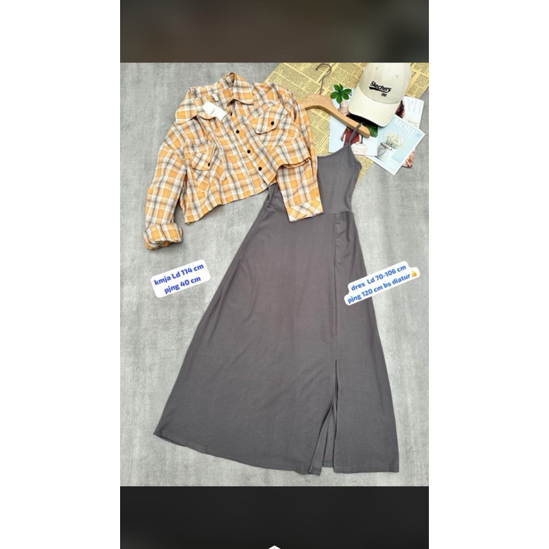 Set Dress bangkok/one set wanita import
