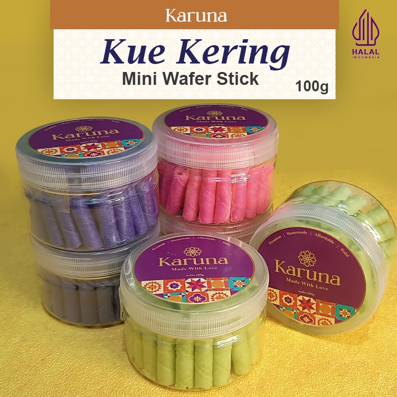 

BISKUIT ASTOR MINI WAFER STICK - CEMILAN KERING- KARUNA HOME MADE - 100g