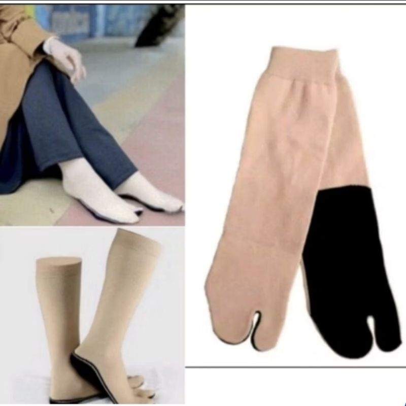 KAUS KAKI JEMPOL MUSLIM MUSLIMAH KAUS KAKI JEMPOL TAPAK HITAM