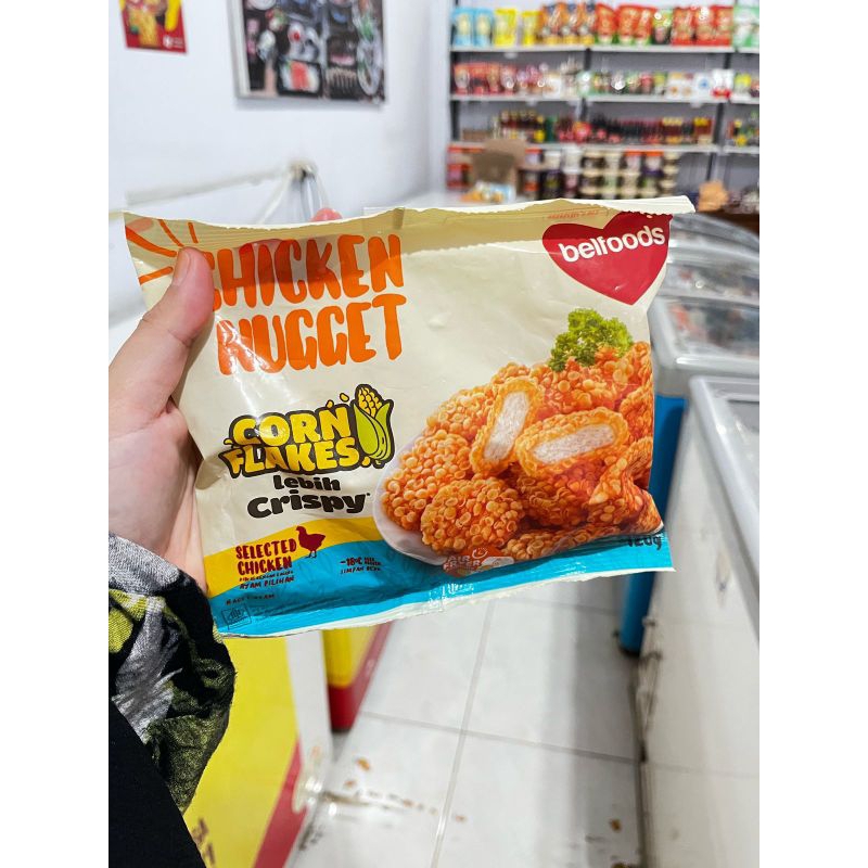 

BELFOODS NUGGET CORN FLAKES CRISPY 140GR