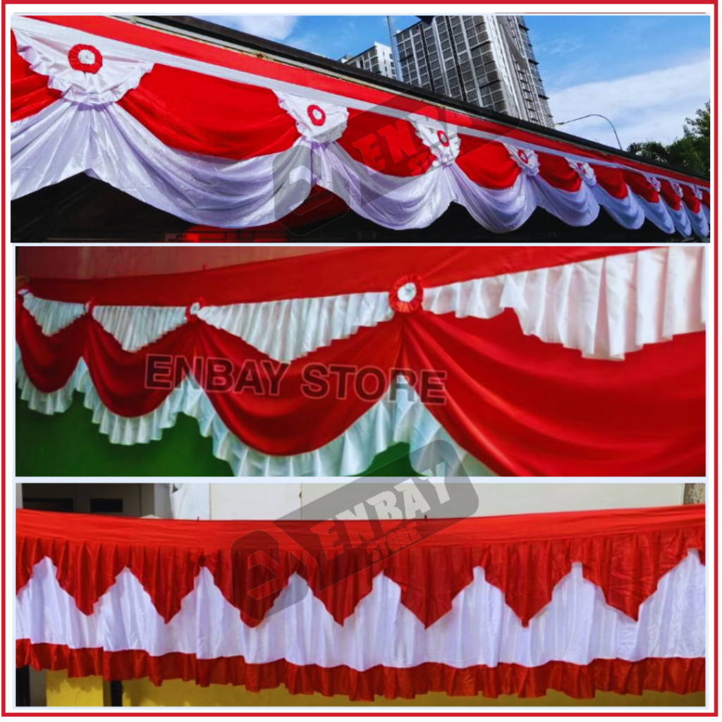 BENDERA MERAH PUTIH BACKGROUND REMPEL FULL ABUTAY