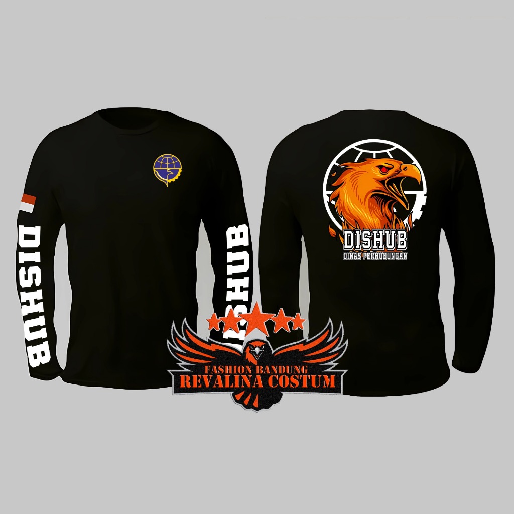 KAOS ATASAN DISHUB / T-SHIRT DINAS PERHUBUNGAN / BAJU TACTICAL / LENGAN PANJANG / LENGAN PENDEK WARN