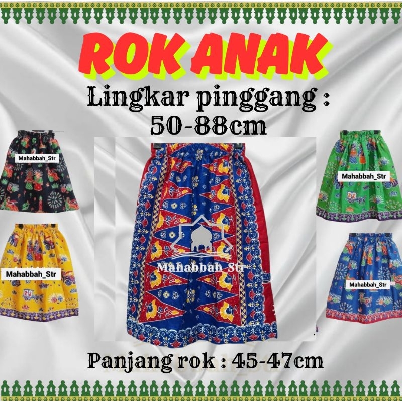 Rok Anak Motif Batik Ondel Ondel Rok Betawi
