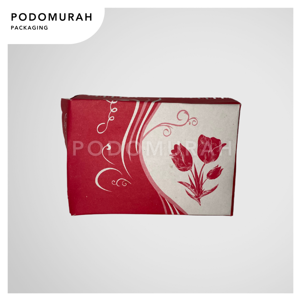 Dus Snack 14x10x7 /Box Makanan Mawar Merah/ Meal Box / Dus Catering Jajanan  / Wadah Makanan