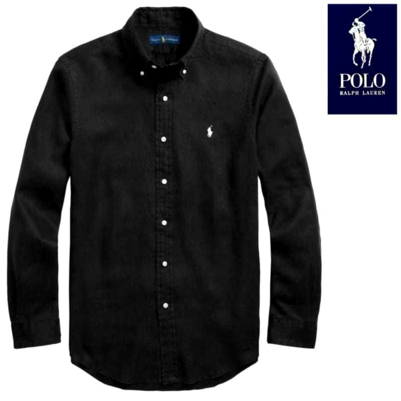 Polo Ralph Lauren - Kemeja Lengan Panjang Polos Basic Slim Fit