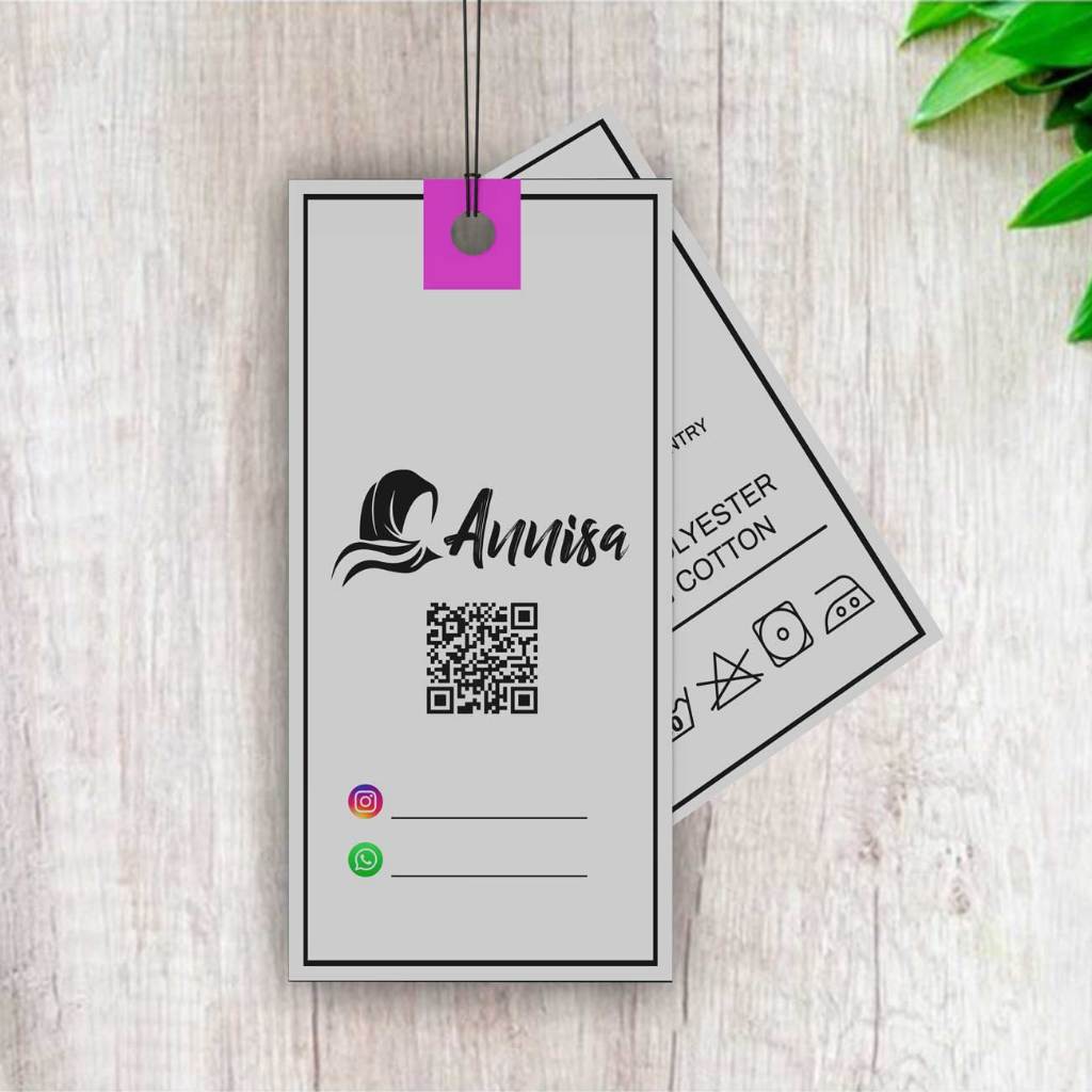 

hang tag hijab/ hangtag baju label/ hang tag kaos/ hang tag tas/ hang tag celana/ hangtag gamis/ hang tag custom/ hang tag label pakain