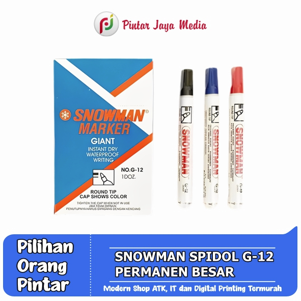 

Spidol Snowman G-12 Permanen