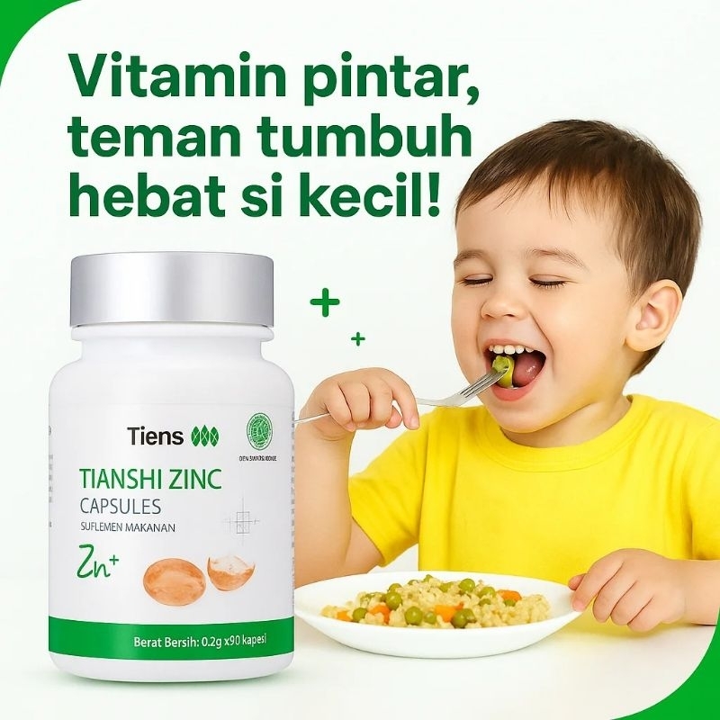 Zinc Tiens Anak untuk Anak Ecer Tianshi Vitamin Bayi Zinc Nafsu Makan Penggemuk Badan Ampuh