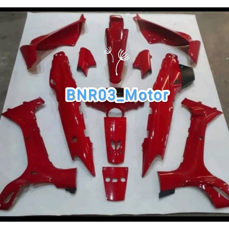 Cover Body Halus Yamaha Fizr/F1ZR F1Zr/Poswan Warna Merah
