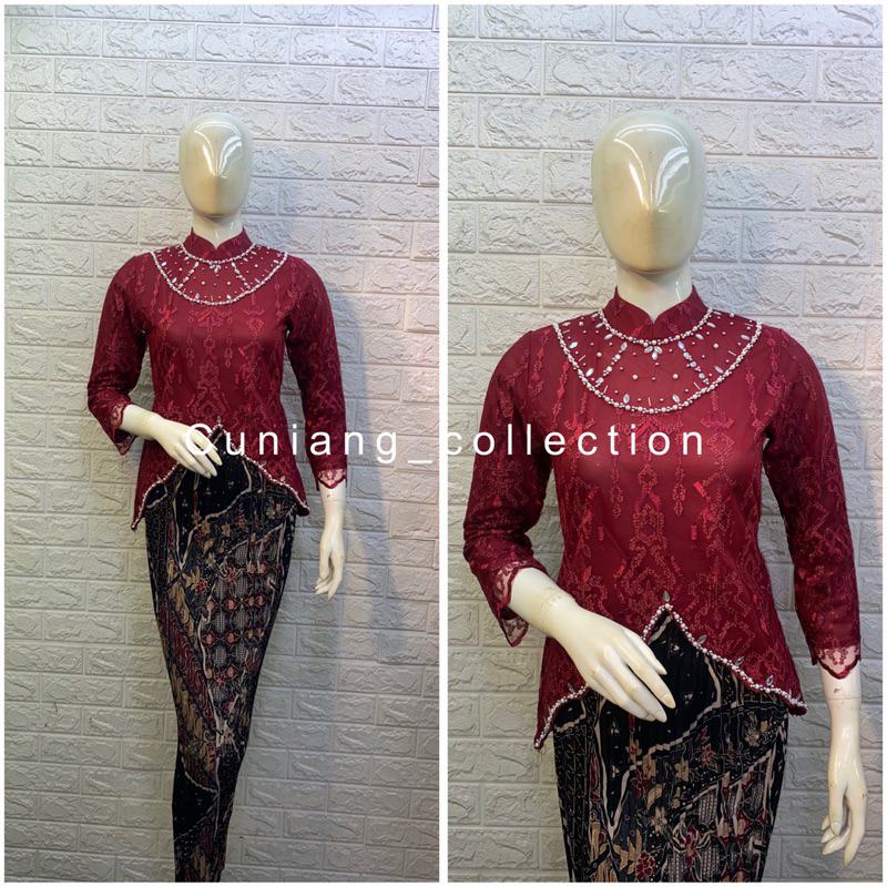 kabaya aurel/kebaya wisuda/kebaya tile/kebaya modern