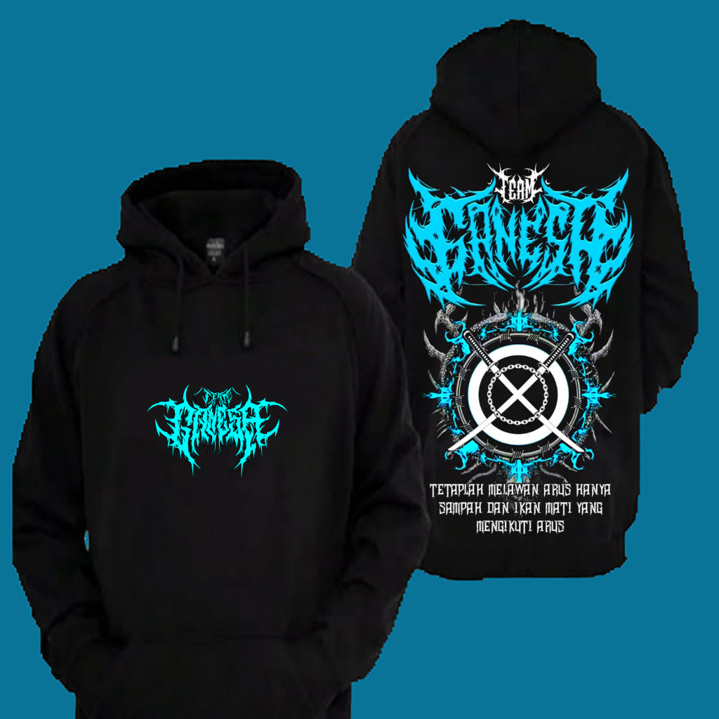 Sweater Hoodie Distro Ganesa Team Tetaplah Melawan Arus Pencak Silat Premium Terbaru