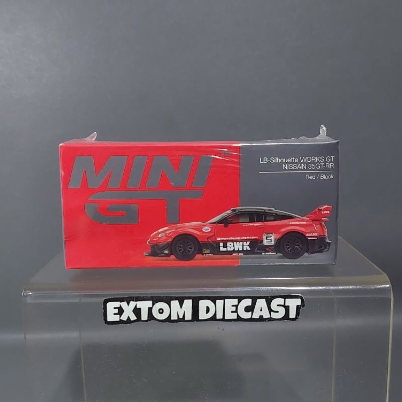 Mini GT No 324 Nissan Skyline R35 LBWK Red / Black