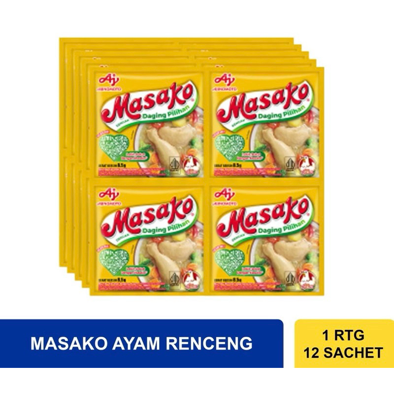 

Masako ayam & sapi 12 renceng