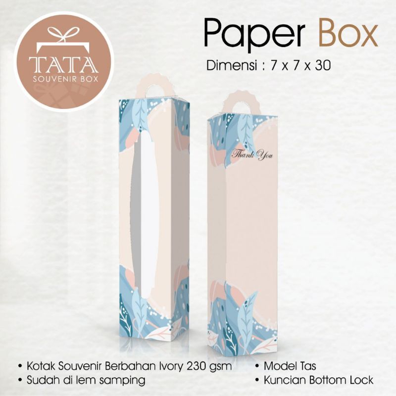 

Box Souvenir 7 x 7 x 30 cm Ivory (Min Order 5 Pcs)