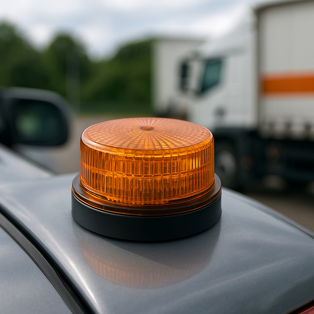 Fer Rotary Warning Light Kedip Strobo Mobil Truk 12volt 24volt Universal 2 Mode