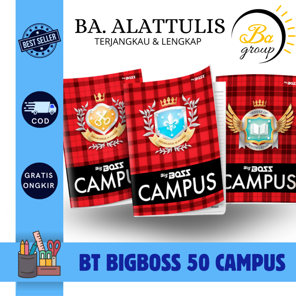 

BigBoss Campus Buku Tulis 50 Lembar - BA.ALATTULIS