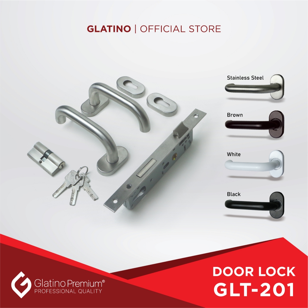 Glatino - GLT 201 Elan Series Set Kunci Pintu Hight Quality Material Aluminium