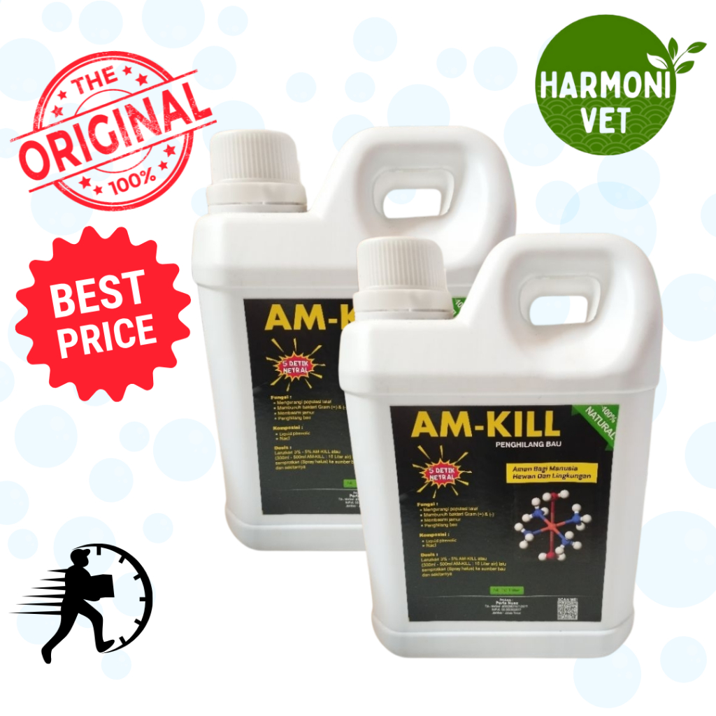 Am Kill 1 Liter - Penghilang Bau Amonia Ayam Broiler Petelur Bebek Puyuh