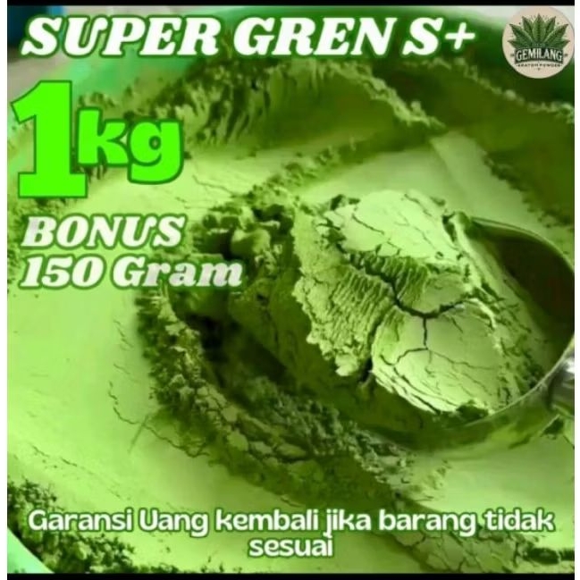 

Serbuk hijau minuman energi fresh powder asli Kalimantan