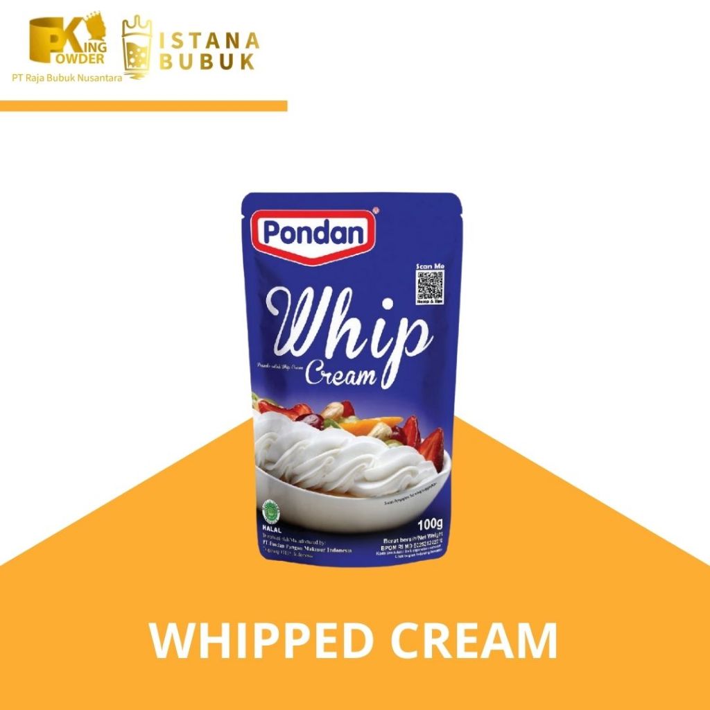 

Pondan Whip Cream 100g/ Whip Cream Pondan 100g