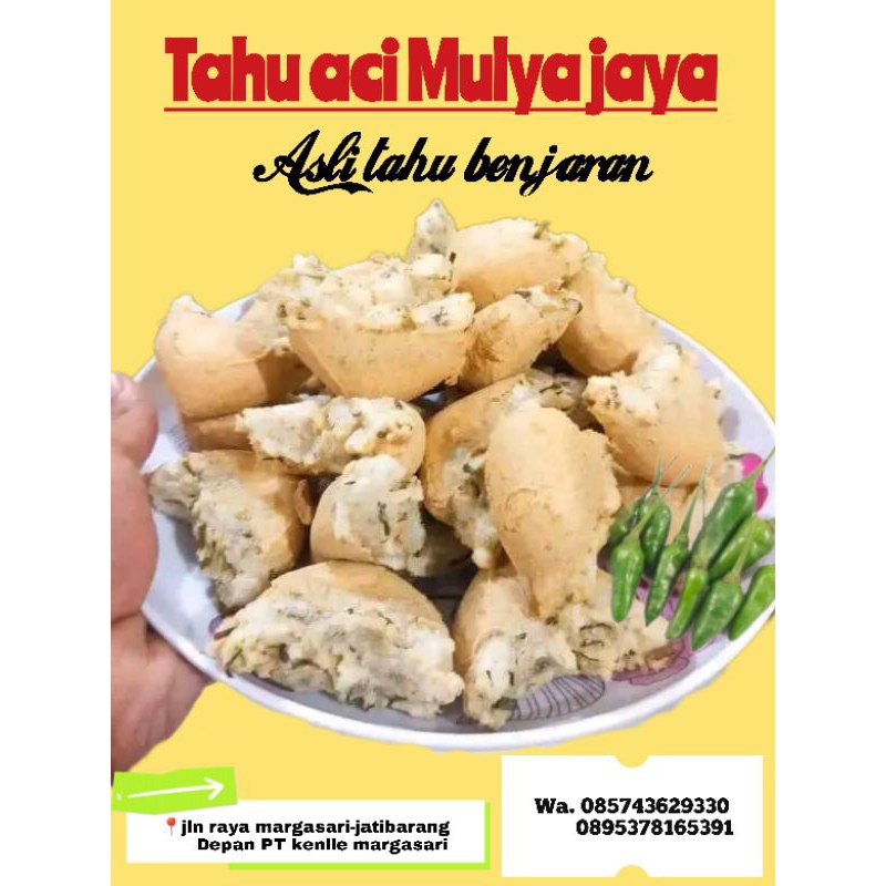Tahu Aci asli Banjaran vakum setengah mateng