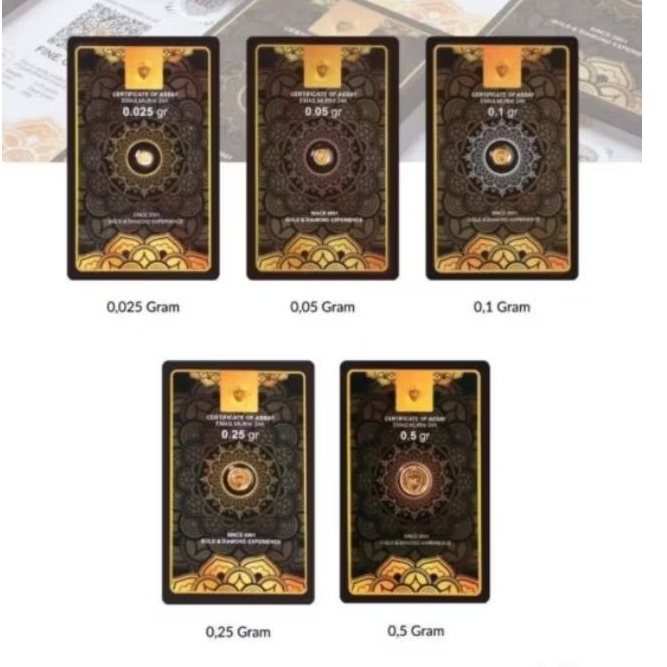 Minigold 1 Gram New Reguler Sertifikat Asli