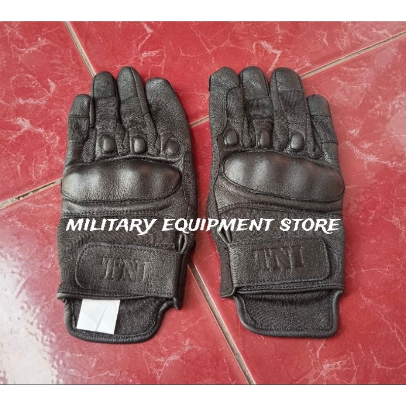 SARUNG TANGAN WARNA HITAM ASLI JATAH PEMBAGIAN TNI