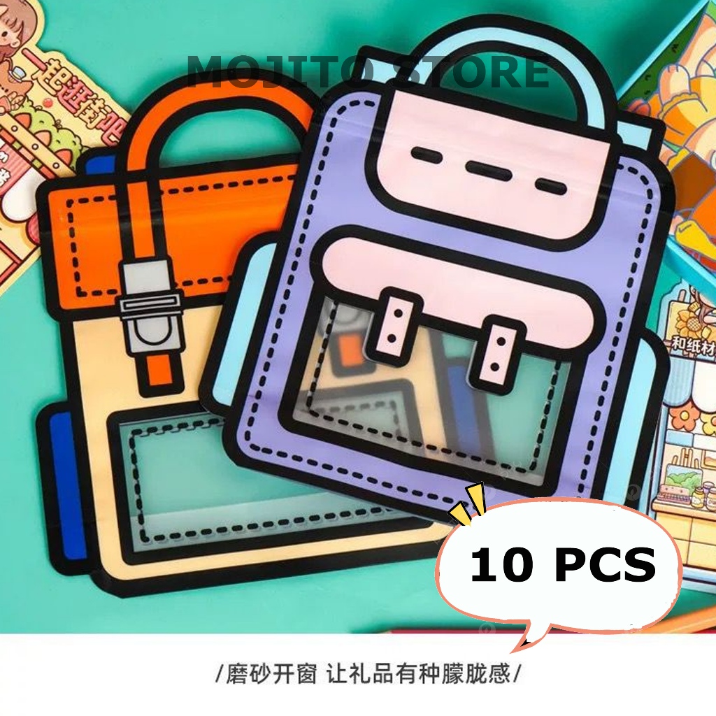 

(10 PCS ) PLASTIK ZIPPER RANSEL KLIP ULANG TAHUN ZIPLOCK GOODY BAG GOODIE ULTAH BINGKISAN HAMPERS