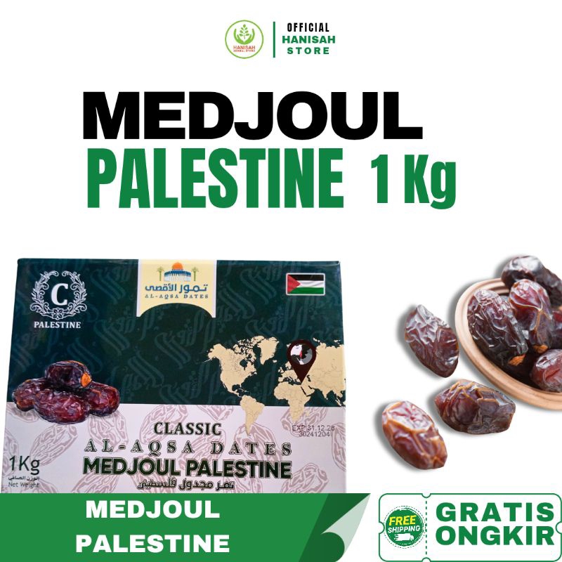 

Kurma Medjoul Palestine Premium 1 kg | Kurma Jumbo Lembut & Manis Alami | Fresh Import Original