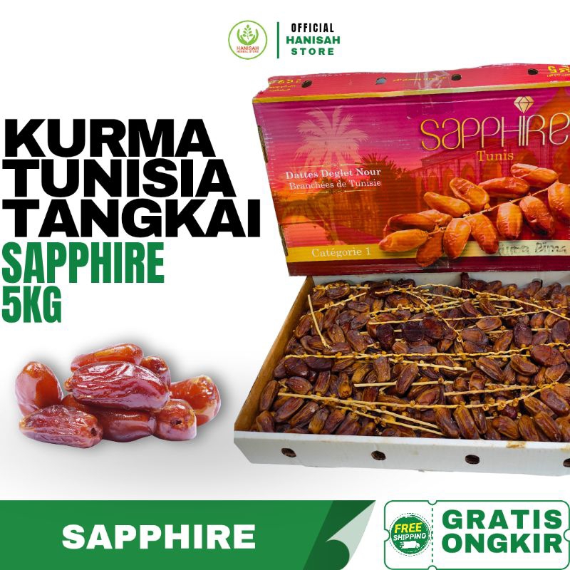 

TUNIS TANGKAI SAPPHIRE | Kurma Tunis Saphire 5 Kg