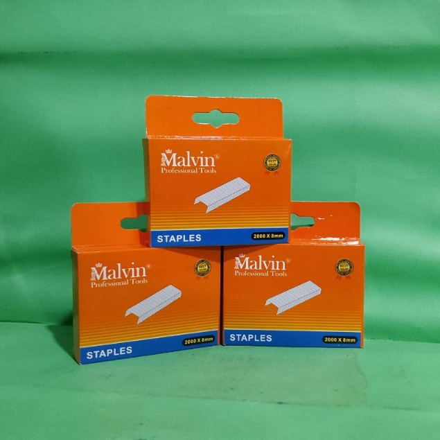 

Isi Refill Straples 2000 x 8mm Isi 24Pcs per 1Pak Malvin