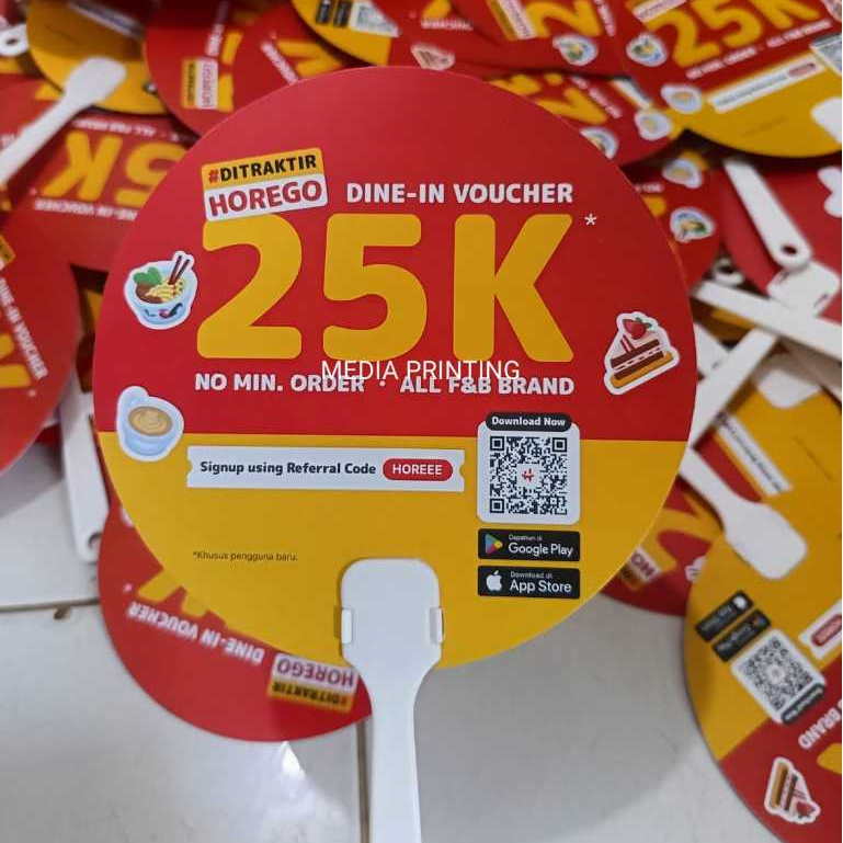 KIPAS TANGAN CUSTOM, KIPAS SOUVENIR, KIPAS PROMOSI, SOUVENIR MURAH, CETAK KIPAS CUSTOM 2 SISI