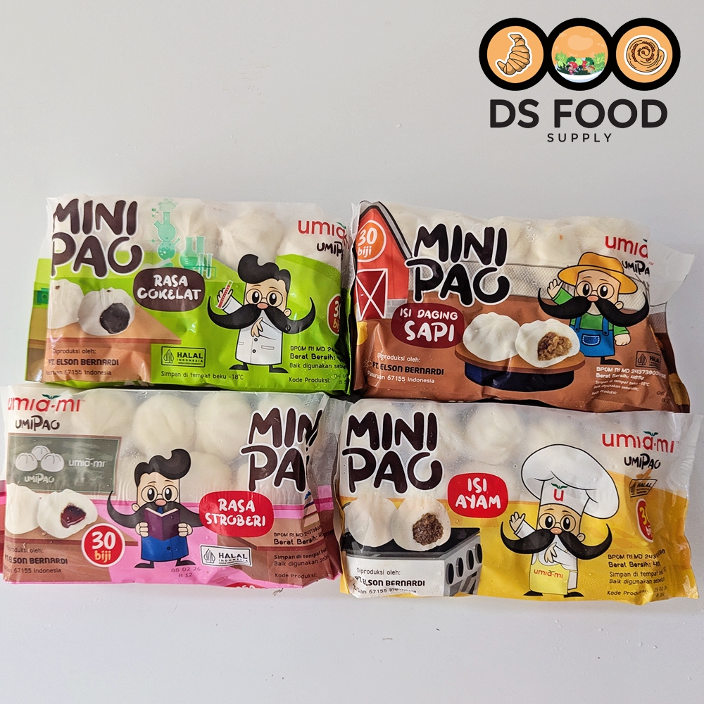 

Umia mi Mini Pao Coklat, Strawberry, Ayam dan Sapi