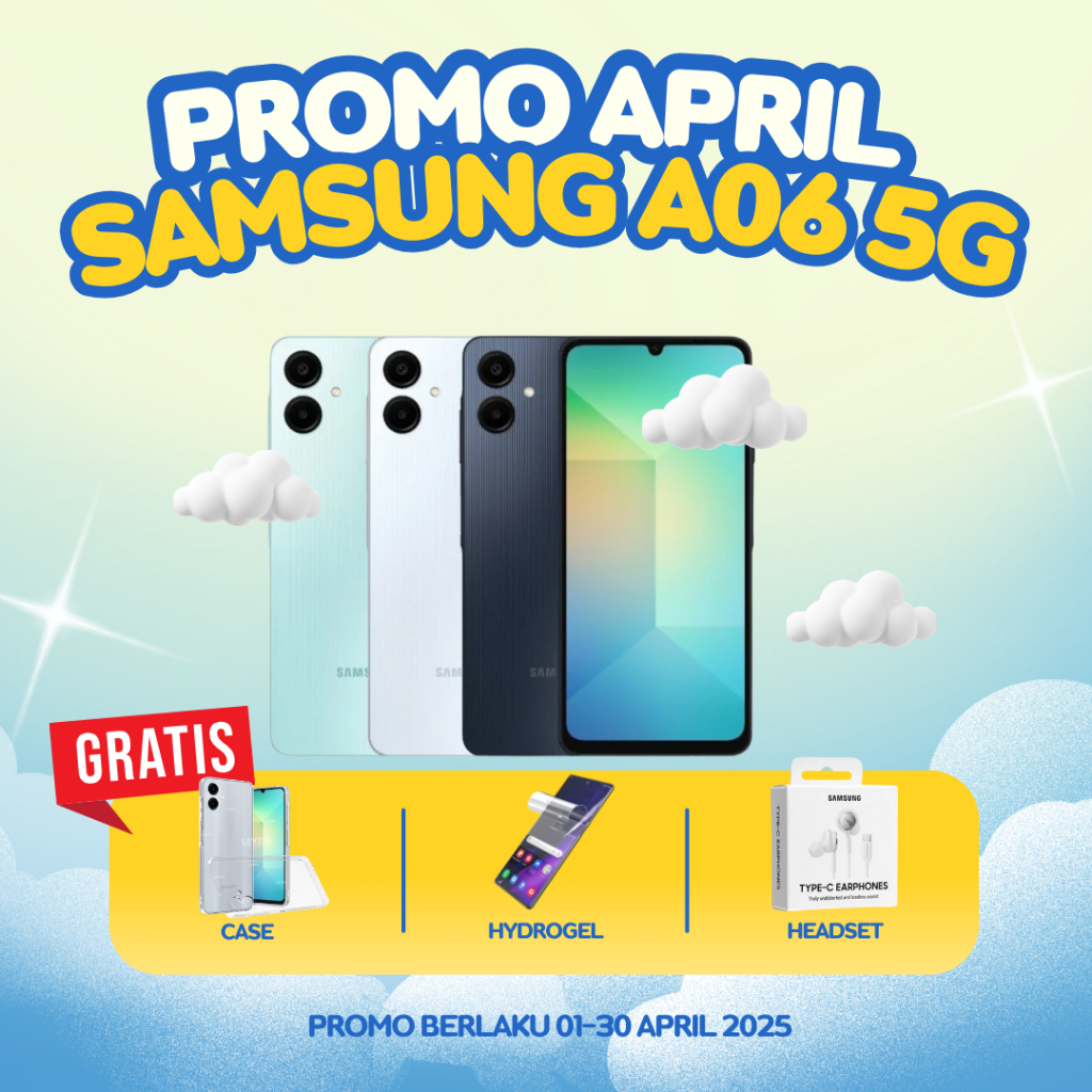 Samsung Galaxy A06 5G RAM 6+6/128GB GARANSI RESMI 12 BULAN