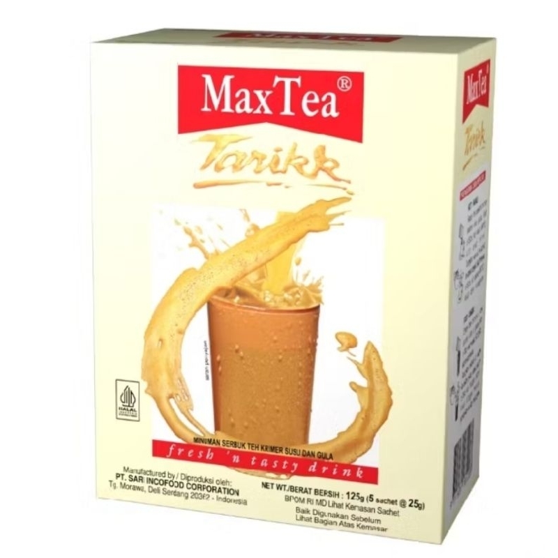 

MAX TEA LEMON TEA DAN TARIK isi 10 dan 5 sacet