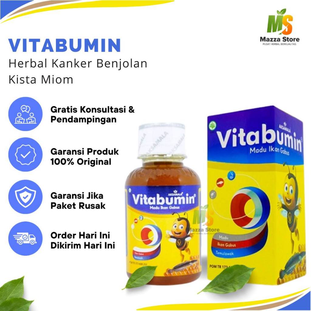 

VITABUMIN 130ML MADU IKAN GABUS MADU ANAK NAFSU MAKAN ALBUMIN TEMULAWAK CURCUMIN