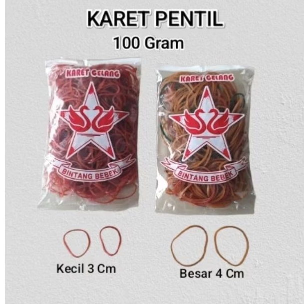 Karet Gelang Pentil Kemasan 100 gram